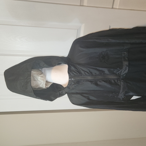 CONVERSE MENS BLACK PULLOVER HALF ZIPPER SIZE LARGE - Picture 4 of 13